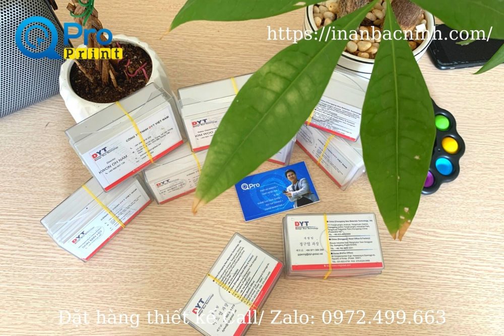 In card visit công ty TNHH DYT Việt Nam - In ấn Bắc Ninh