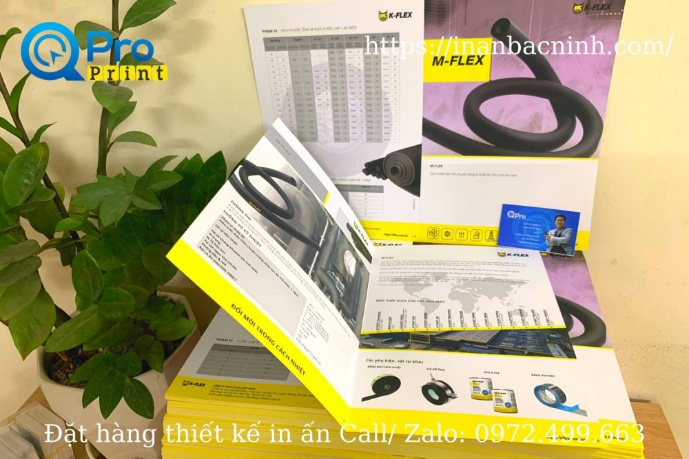 In tờ gấp A4 công ty Kflex khu công nghiệp đại đồng hoàn sơn giá tốt - In ấn Bắc Ninh