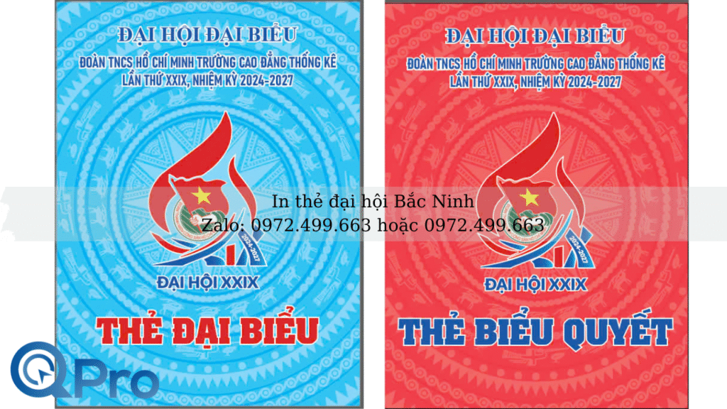 In thẻ đại biểu ở Bắc Ninh